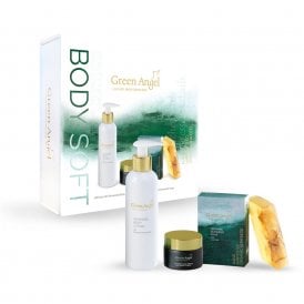 Green Angel Body Soft Gift Set200ml Seaweed Body Lotion, 100ml Seaweed & Vitamin E Hand Cream, 50ml Lavendar Soap