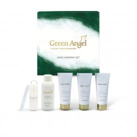 Green Angel Hand Harmony Gift Set3 x 30ml Hand Wash, 50ml Hand Wash, Glass Nail File, Satin Bag