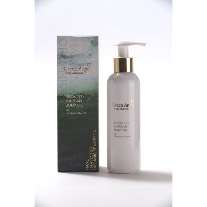 Green Angel Seaweed Argan Body Oil with Geranium and Neroli 200ml