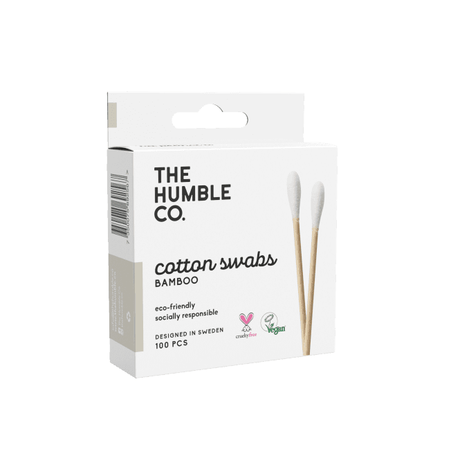 Humble Natural Cotton Swabs - White