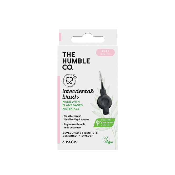 HUMBLE PLANT BASE INTERDENTAL BRUSH SIZE 0 6PK
