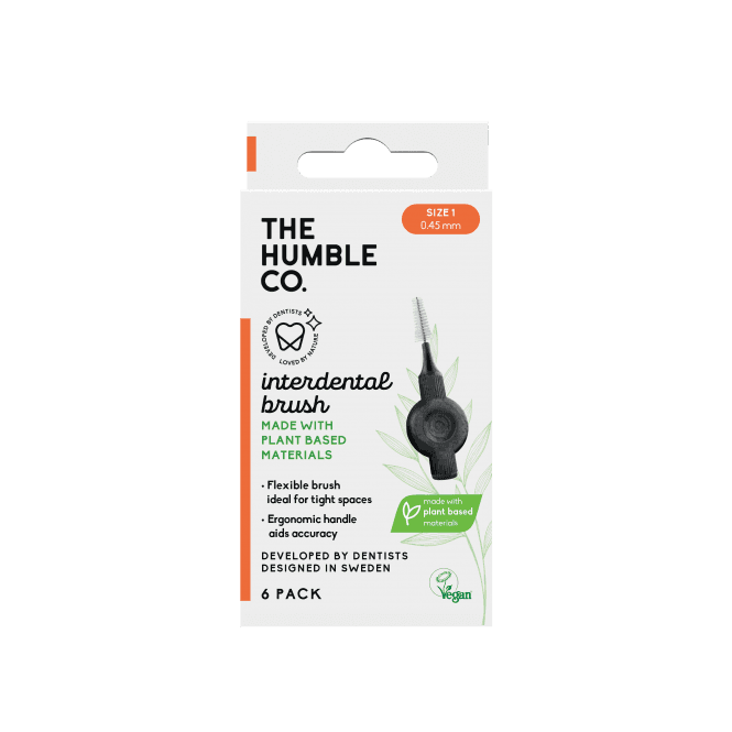 HUMBLE PLANT BASE INTERDENTAL BRUSH SIZE 1 6PK