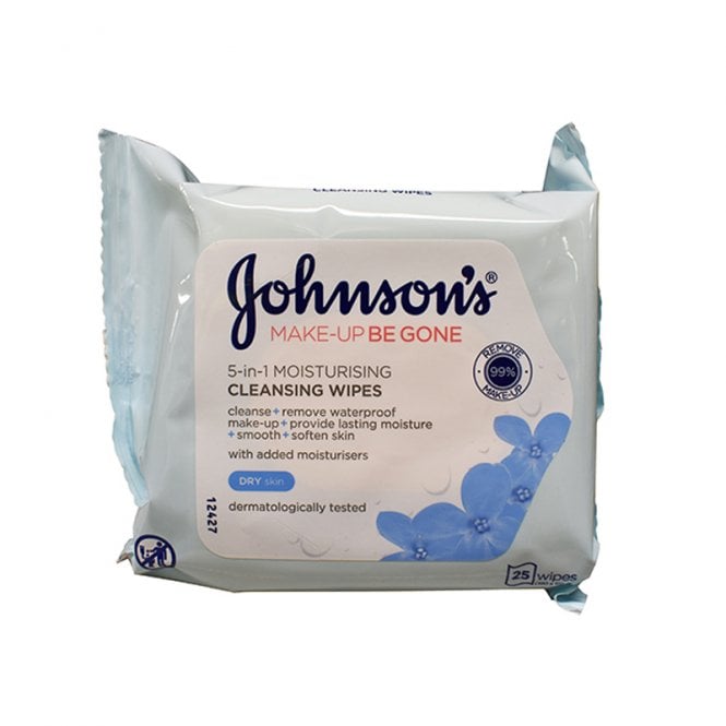 Johnsons Makeup Be Gone Moisturising Facial Wipes 25's
