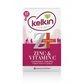 Kelkin Zinc & Vitamin C Chewable 60's