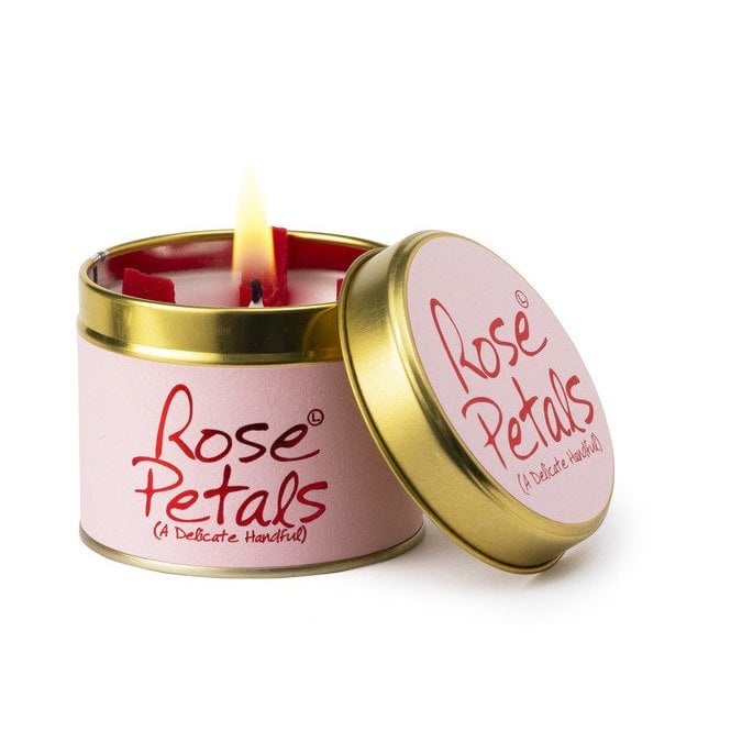 Lily Flame Candle Rose Petals