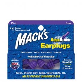 Mack's AquaBlock - Purple - 2 pair pack