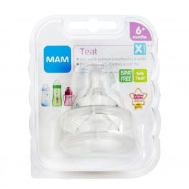 MAM Cross Cut X Twin Pack Teats 6+ Months