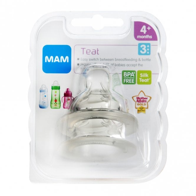 MAM Fast Flow Level 3 Twin Pack Teats 4+ Months