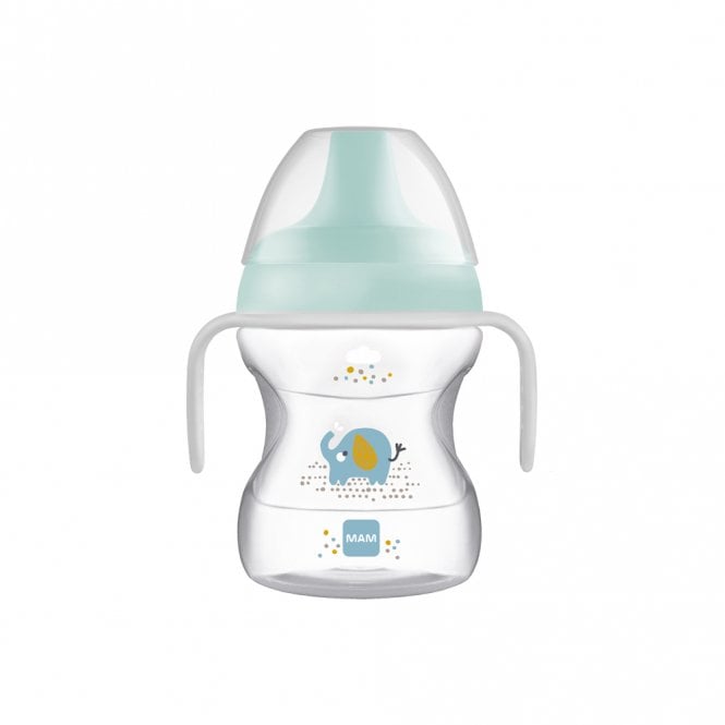 MAM Learn To Drink Boys Cup With Glow Handles 190ml 6+ Months