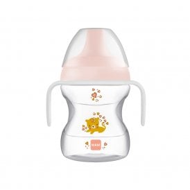 MAM Learn To Drink Girls Cup With Glow Handles 190ml 6+ Months