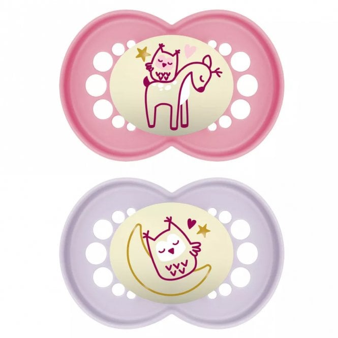 MAM Original Night Twin Pack Soother 6+ Months