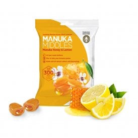 Manuka Doctor Manuka Middles Manuka Honey & Lemon Lozenges 100g