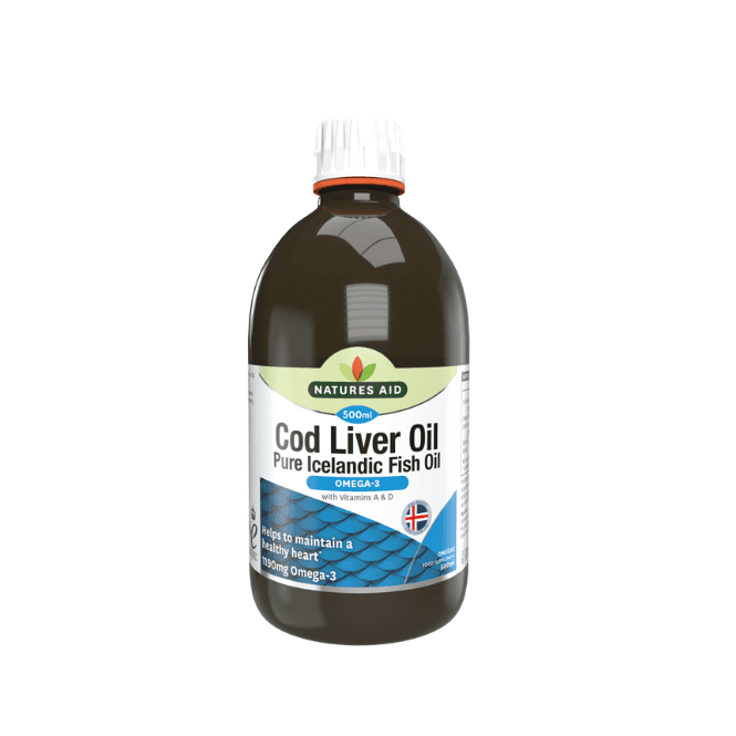 Natures Aid Cod Liver Oil with Vitamins A & D Liquid 500ml