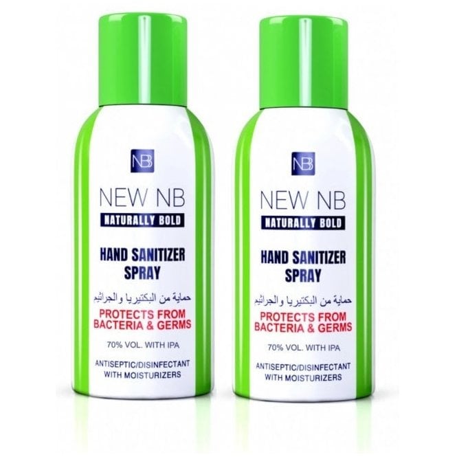 New Nb Hand Sanitiser Spray 120ml 2 Pack