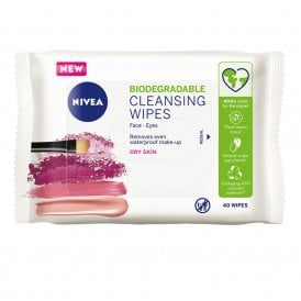 Nivea Biodegradable Cleansing Wipes Dry Skin 40's