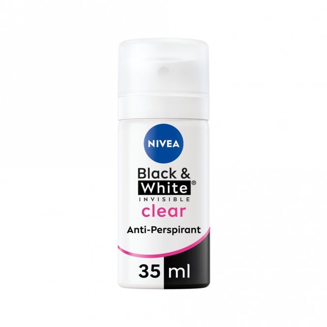 Nivea Black & White Invisible Deodorant Spray 35mlTravel Size