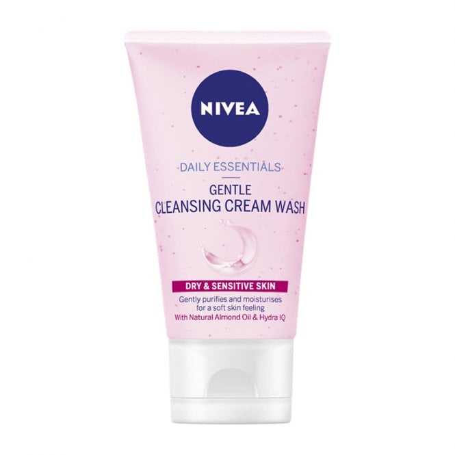 Nivea Daily Essential Gentle Cleansing Cream Wash For Dry/Sensitive Skin 150ml