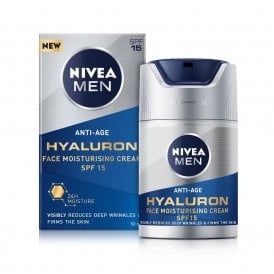 Nivea Men Hyaluron Moisturising Face Cream Spf 15 50ml
