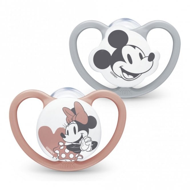 Nuk Perfect Match Disney Mickey Mouse & Minnie Mouse Twin Pack Air Soother 18-36 Months