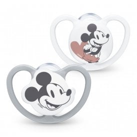 Nuk Perfect Match Disney Mickey Mouse Twin Pack Air Soother 6-18 Months
