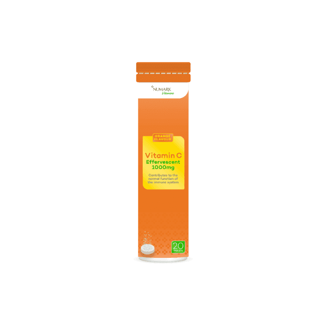 Numark Vitamin C Effervescent Orange Flavour Tabs 20Tabs