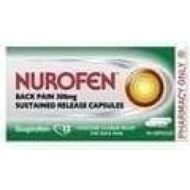 Nurofen Back Pain Sustained Released Capsules 300Mg 24 Pack