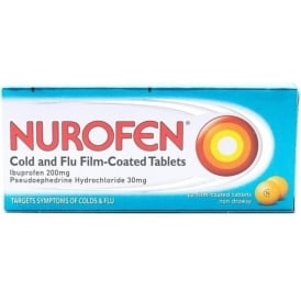 Nurofen Cold And Flu Fc Tabs 16Tabs