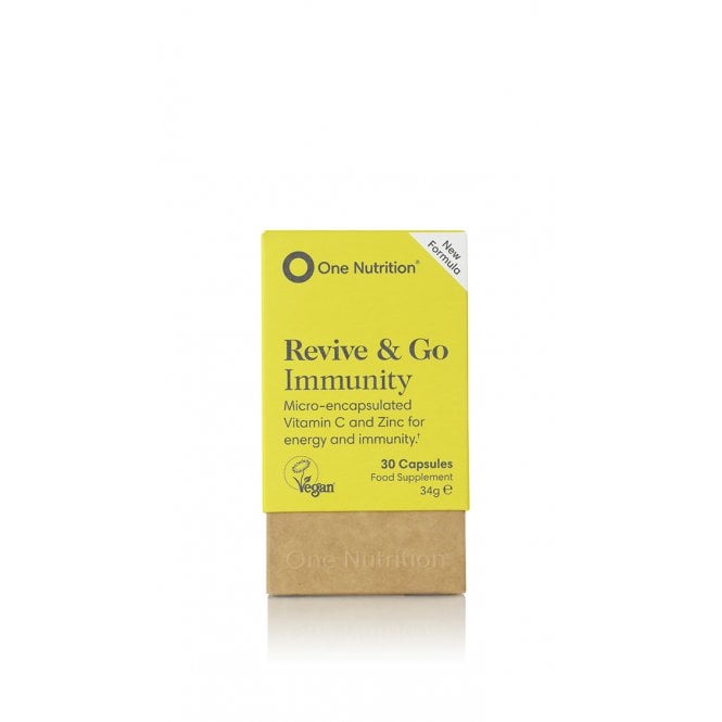 One Nutrition Revive & Go Immunity Vitamin C & Zinc 30 Caps