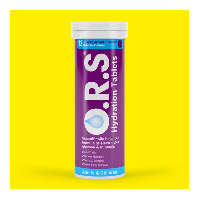 ORS Blackcurrant Hydration Tablets 12 Pack