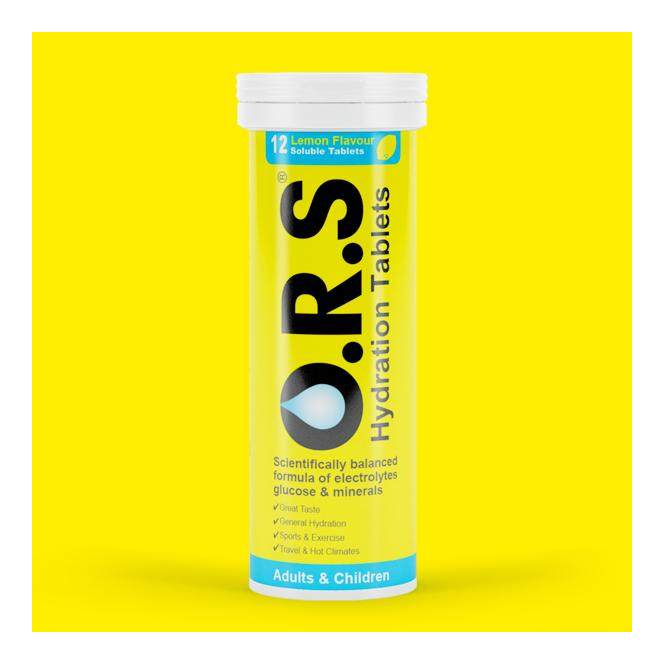 Ors Hydration Tablets Lemon 12 Pack