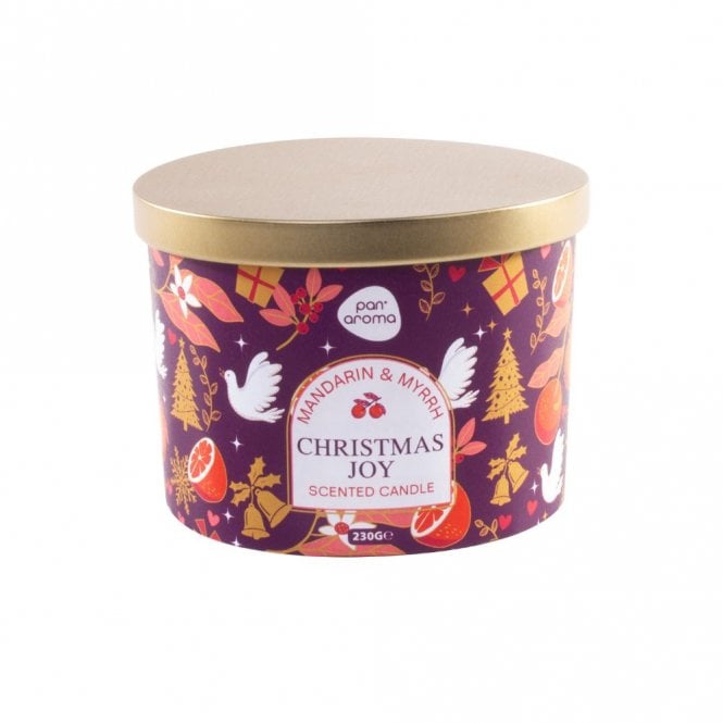 Pan Aroma Christmas Joy Mandarin & Myrrh Candle 230g