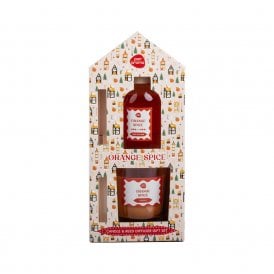 Pan Aroma Orange Spice 2pc Gift Set 100ml Reed Diffuser, 120g Candle