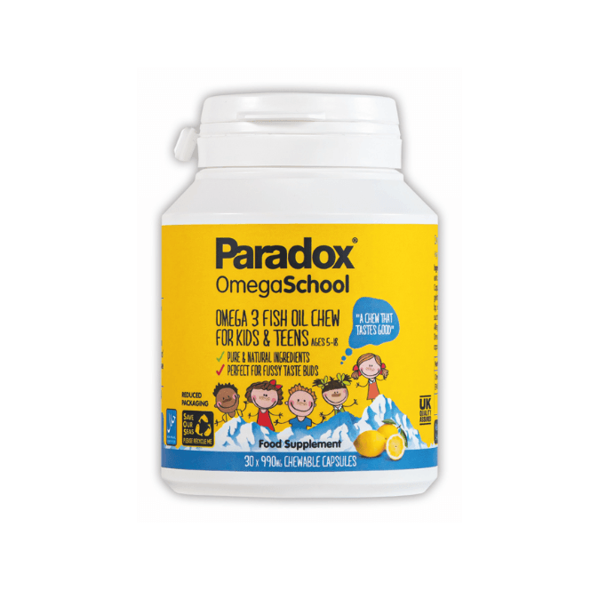 Paradox Omega School 30 Chewable Capsules