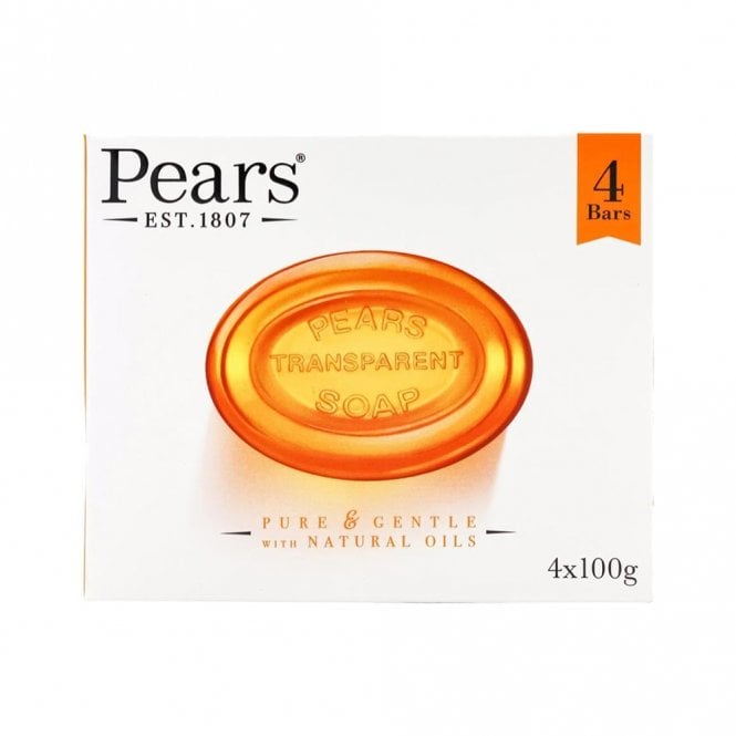Pears Transparent Soap Amber 4 x 100g