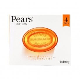 Pears Transparent Soap Amber 4 x 100g