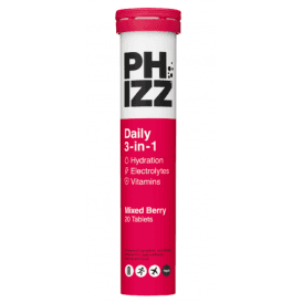 Phizz 3 In 1 Mixed Berry Effervescent Tablets 20's