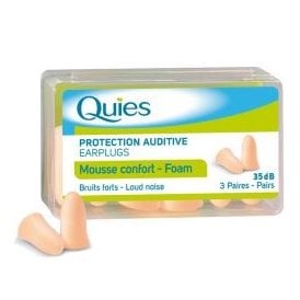 Quies Foam Ear Plugs 3 Pairs