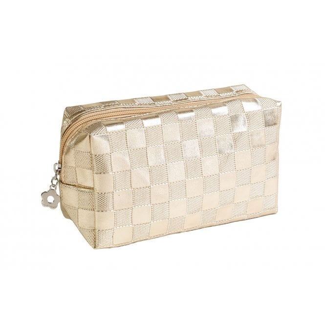 Royal Cosmetics Metallic Gold Make Up Bag