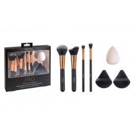 Royal Cosmetics Pro Make Up Brush Set4 x Brushes, Make Up Sponge, 2 x Powder Puffs