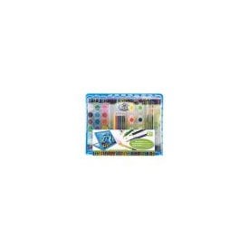 Royal & Langnickel Blue Mixed Media Art Set12 x Watercolor Paints, 6 x Coloured Pencils, 6 x Acrylic Paints, 4 x Sheets Of Artist Paper, 2 x Paint Bushes, Artist Easal