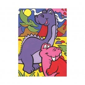 Royal & Langnickel My First Paiting By Numbers 4+ Dinosaurs Set7 x Paint Pots, Preprinted Board, Pre Printed Practice Sheet, A Paint Brush