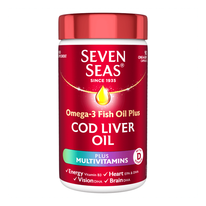 Seven Seas PURE COD LIVER OIL & MULTIVITAMINS CAPS 90's
