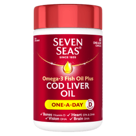 Seven Seas PURE COD LIVER OIL ONE A DAY CAPS 60's