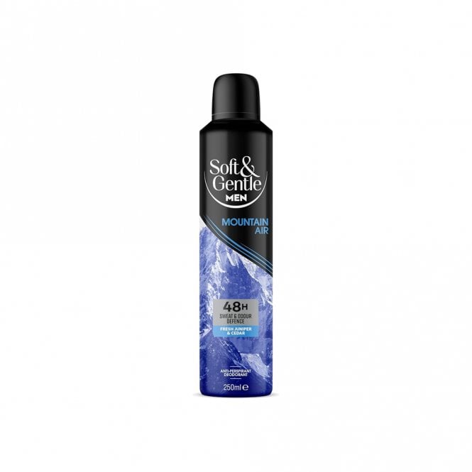 Soft & Gentle Mens Mountain Air Anti Perspirant Deodorant Spray 250ml