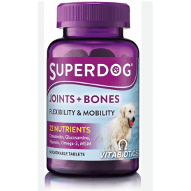 SuperDog Joints & Bones 60 Chewable Tablets