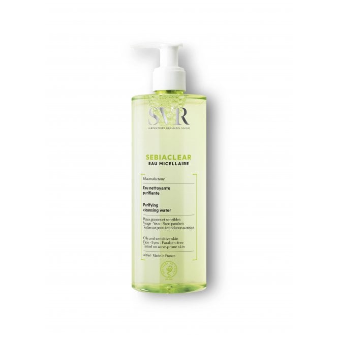 SVR Sebiaclear Eau Micellaire Cleansing Water 400ml. Best Before End 05/2025