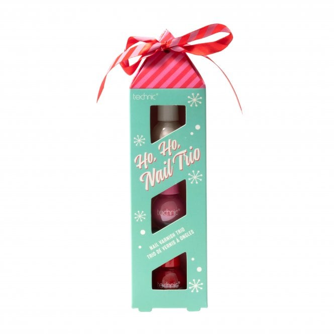 Technic Christmas Novelty Ho Ho Nail Trio Gift Set3 x 3.5ml Nail Varnish