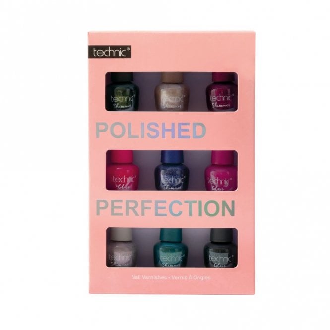 Technic Polished Perfection Nails Gift Set9 x 4ml Nail Varnishes