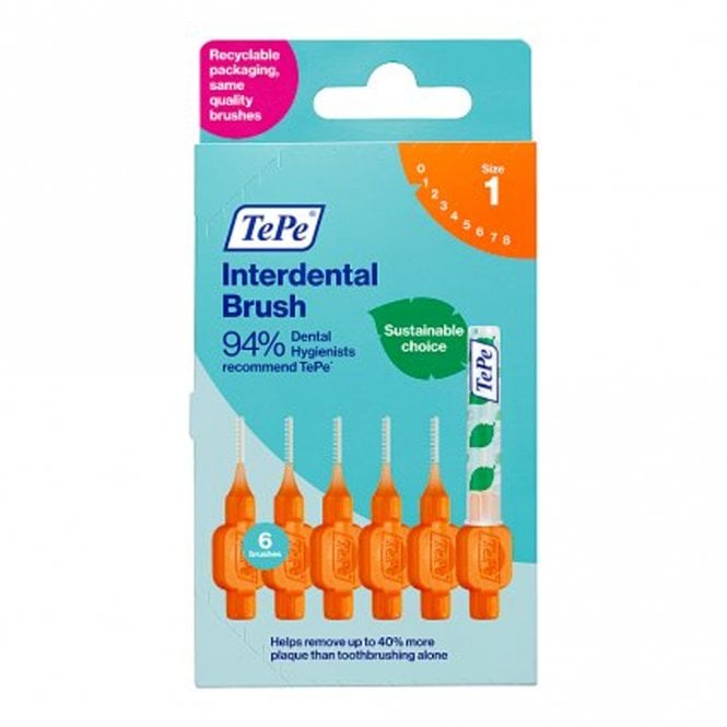 Tepe Interdental Brush 0.45 Orange 6's