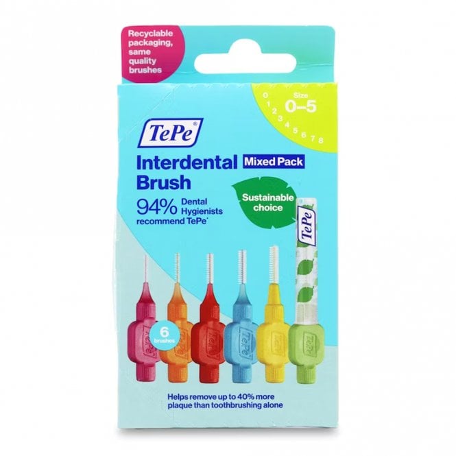 Tepe Interdental Brush Mixed Pack 6's
